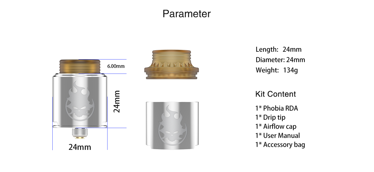 Phobia RDA 24mm by Vandy Vape vapexperts 2