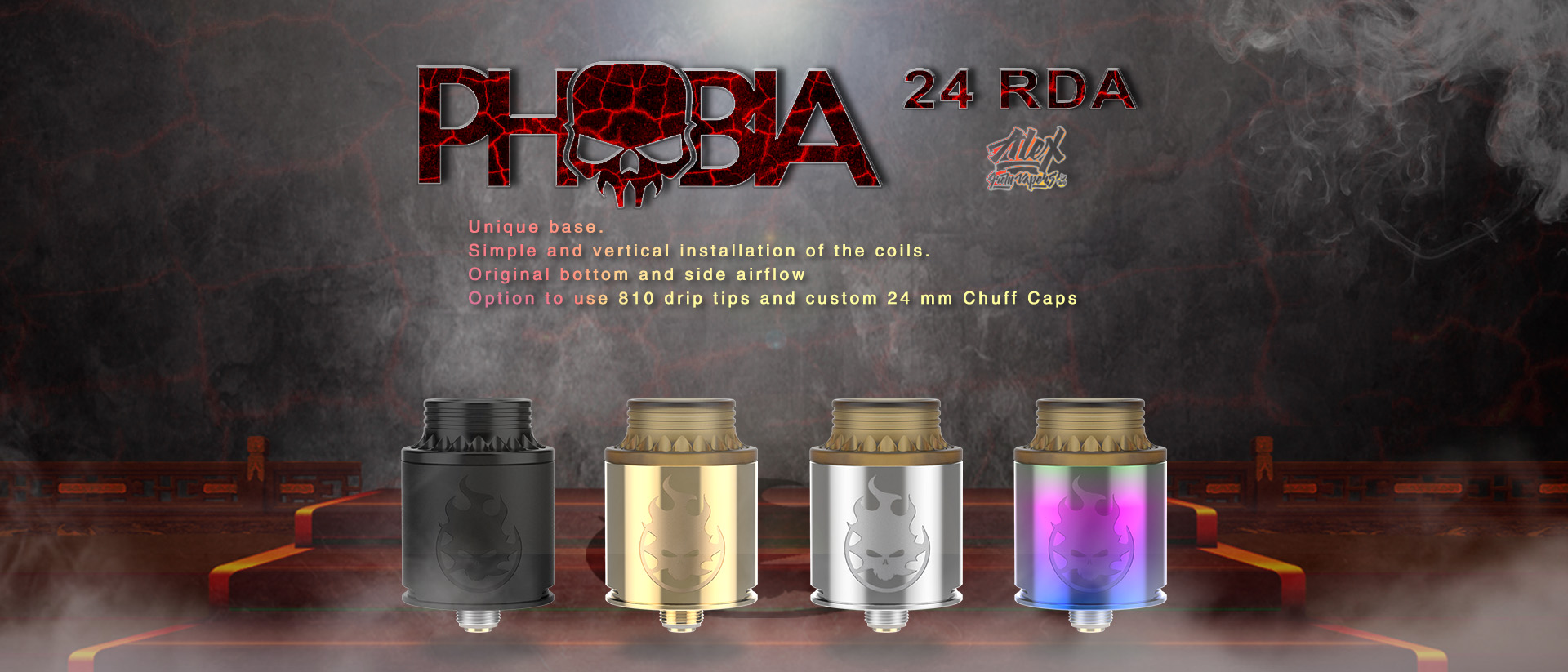 Phobia RDA 24mm by Vandy Vape vapexperts 5