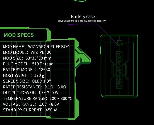 Puff Boy 200W Wizman vapexperts 2